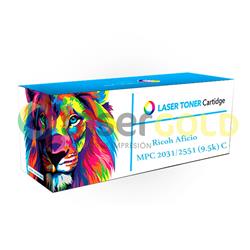 Cartucho Copiadora Compatible Ricoh Aficio MP2031/2531/2051/2551 CYAN (MPC2031/2551C) (9,5K)