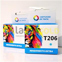 Cartucho Ink Jet Compatible Epson XP 2101 (E-2062) (T206C) Cyan (12ml)