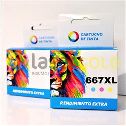 Cartucho Ink Jet Compatible HP Advantage 1275/2775/2778/2779/2336/4175/4176/6075/6078 - COLOR (667XL